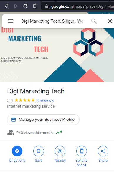 Manage Google my business profile| Digi marketing Tech